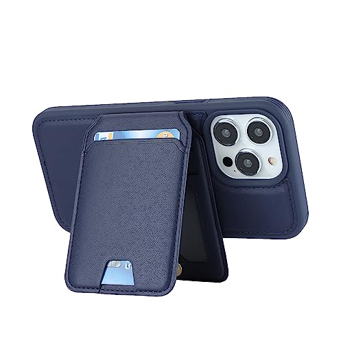 Étui portefeuille iPhone 13 Pro Max compatible MagSafe en bleu - 5