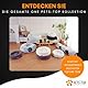 One PETS-TOP Katzenbett Rund Flauschig – Weiches Katzenkissen – Schlafplatz für Katze & Kleiner Hund – Waschbar, rutschfest (Grau, 50cm)