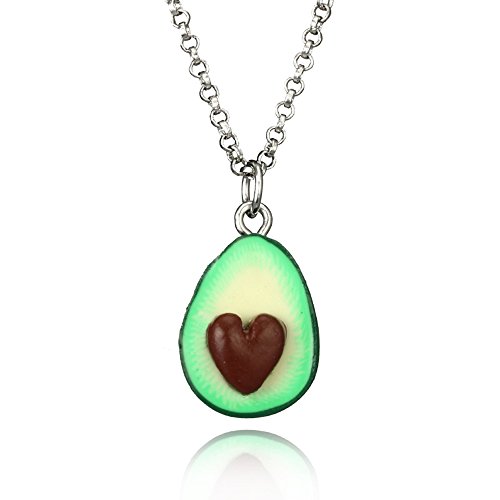Minghua Cute Avocado Shape Pendant Necklace For Women Girl Fruit Shape Chains Charms Necklace Party Gifts #TOP1