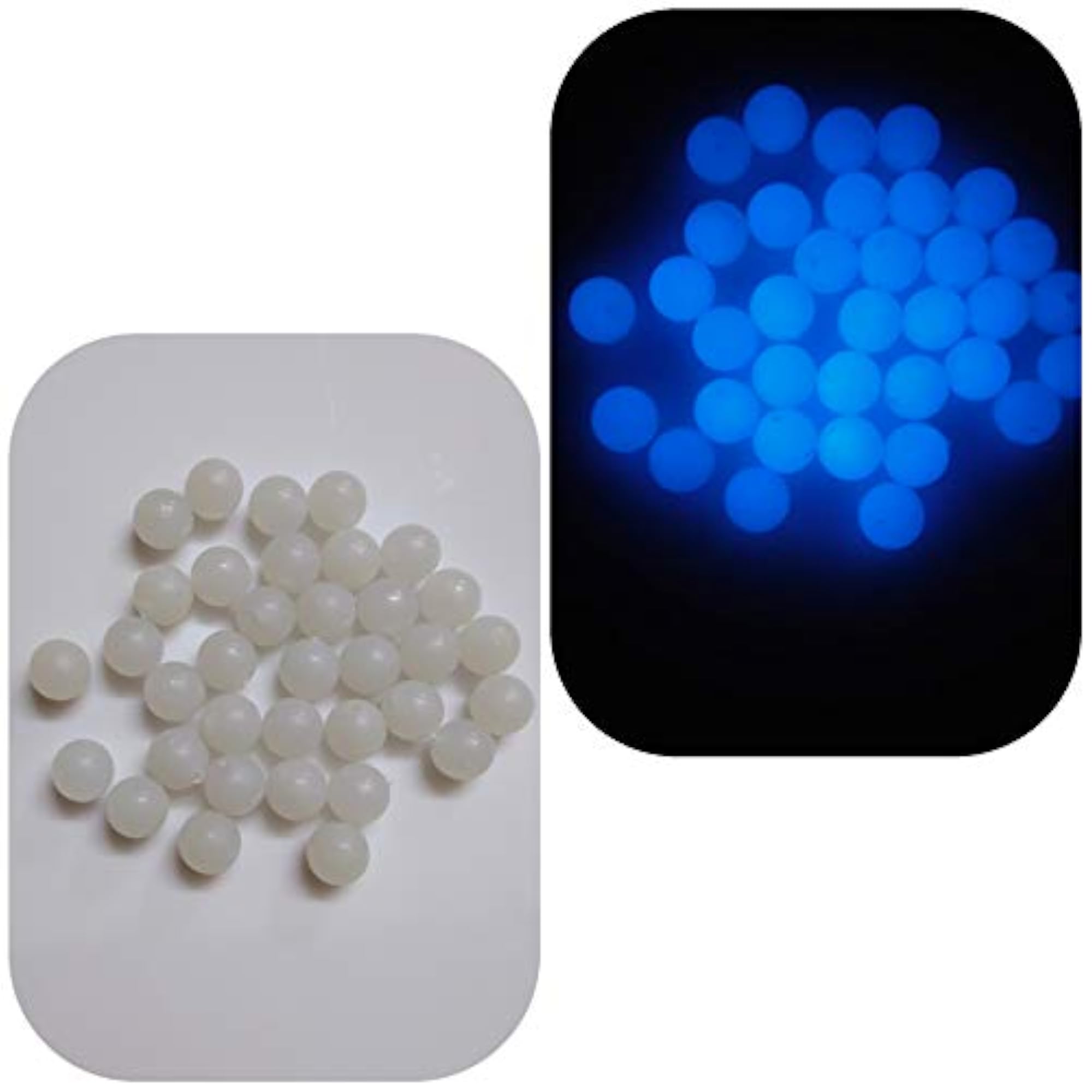 Night Glow Beads, Big SkyBlue, 100gm