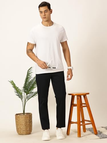 Image of Thomas Scott Men's | Solid | 4 Slant Pockets | Regular Fit | Premiun Cotton | Formal wear Trouser | Casual Chino | Pants for Men (Plus Size)