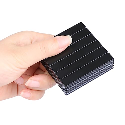 Image of MIKEDE 30 Pack Strong Neodymium Bar Magnets with Double-Sided Adhesive, Powerful Black Rare Earth Magnet Heavy Duty Bar Magnet for Craft, Fridge, Kitchen, Office 60x10x3mm