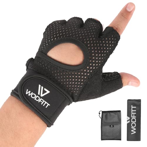 WODFITT Guantes Gimnasio Mujer & Hombre | MUÑEQUERAS Gym | Guantes CALISTENIA, Fitness, Ciclismo | Accesorios Gimnasio |Entrenamiento Gym | CALLERAS para Crossfit | CALLERAS Crossfit (M)
