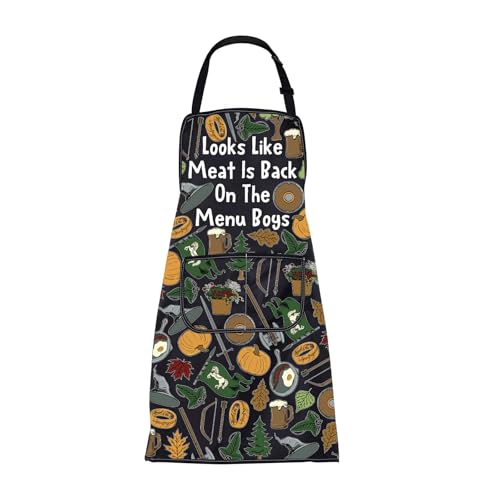 BNQL Men's Meat-Themed BBQ & Cooking Apron