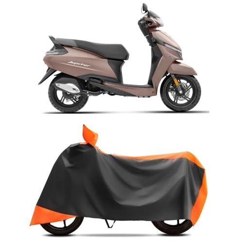 Vozilo Water Resistant Bike Cover Compatible with (TVS Jupiter), Rain, UV, Dust and Scratch Proof, All-Weather Proof Full Body Bike Cover Five Thread Stitched (Interlock) Pack of 1