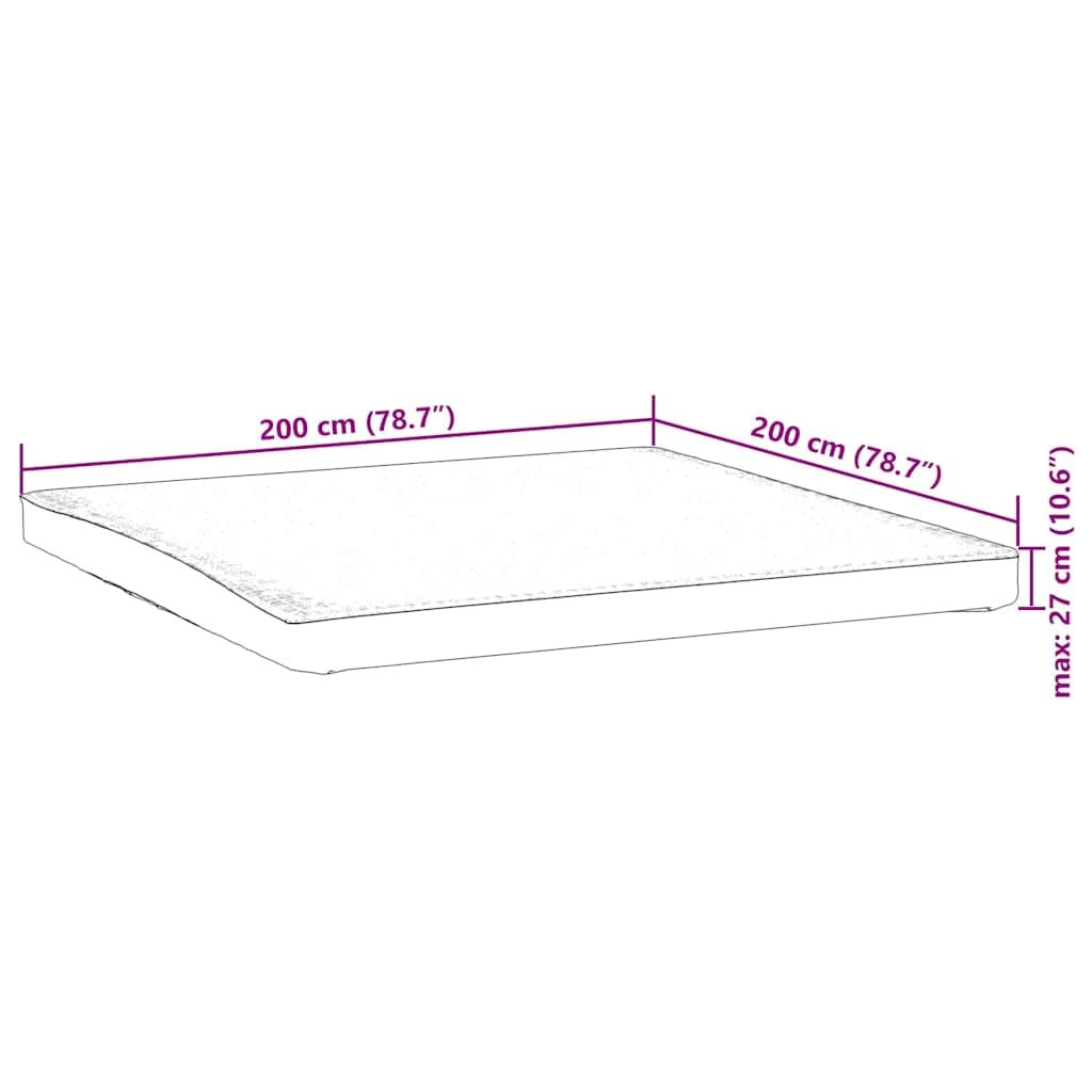Coprimaterasso 200 x 200 cm, protezione impermeabile contro