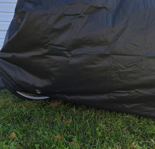 Adult Tricycle Cover,24/26inch 3 Wheel Bike Electric Trike Covers for Outdoor Waterproof Windproof Dustproof Bicycle & Bike by YWWQYBYQ - Image 5