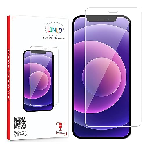 Image of Tempered Glass Screen Protector Compatible for Apple iPhone 12 Pro /Apple iPhone 12 with Full Screen Coverage; Except Edges and Easy Installation Kit(Transparent), Pack of 1