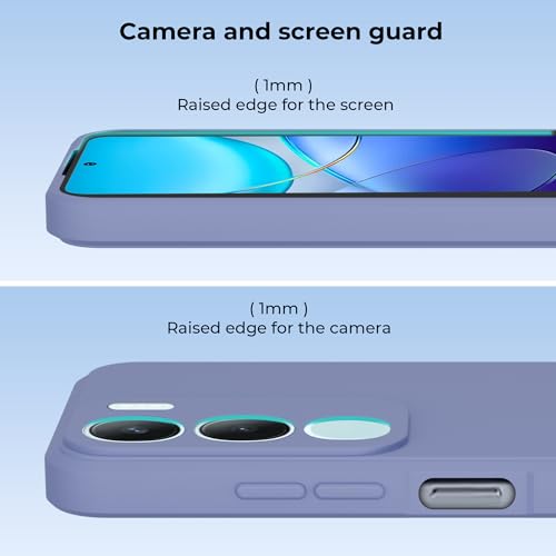 Image of A rtistque Back Cover Case for Vivo Y29 / Vivo Y19s with Camera Protection | Shockproof TPU|Stylish Protective Design|Slim Fit|Ultra Matte| Back Cover - Blue