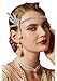 Kathyclassic Art Deco 1920s Flapper Great Gatsby Leaf Wedding Bridal Tiara Pearl Headpiece Headband