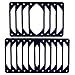 KAGAUOAS 10pcs 80mm 90mm 120mm 140mm Black Anti-Vibration Rubber Fan Gasket for PC Case - Reduce Noise and Vibration (80MM)
