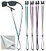 Eye Glasses String Holder Straps - Sports Sunglasses Strap for Men Women - Eyeglass Holders Around Neck - Glasses Retainer Cord Chains Lanyards
