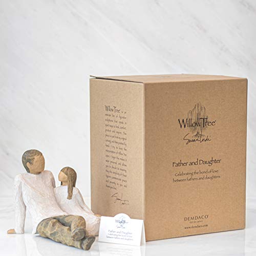 Willow Tree 26031 Figur Vater und Tochter, 17,8 x 15,2 x 12,1 cm, Natur