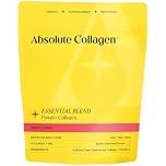 Absolute Collagen Essential Blend Halal Powder Collagen | Berry Flavour | 8000mg Collagen (5000mg Bovine & 3000mg Marine) | 60mg Vitamin C | Supports Hair, Nail & Skin Health | 4 Week Supply