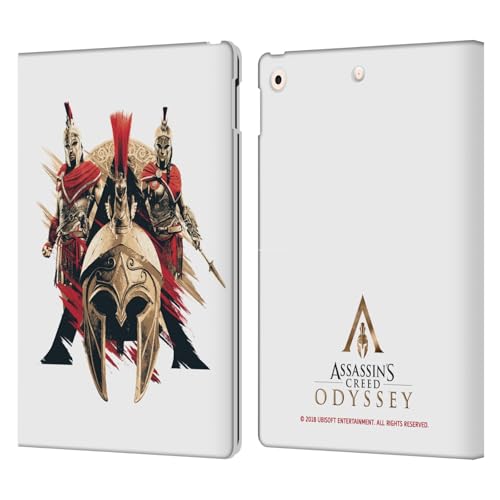 Casque Assassin's Creed Protection iPad 10.2 Cuir Rabat Clapet Coque Tablette