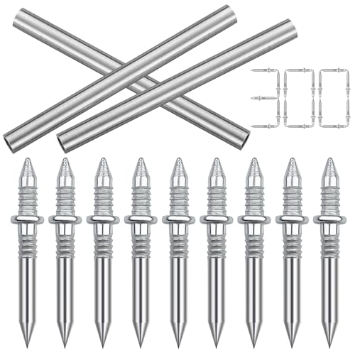 Baxcdyswe 300 Pièces Vis de Sécurité, Invisibles Sans Soudure à Double Tête, Clou, Clous Tapissier, Vis et Fixations, Livré avec 3 Outils à Douilles...