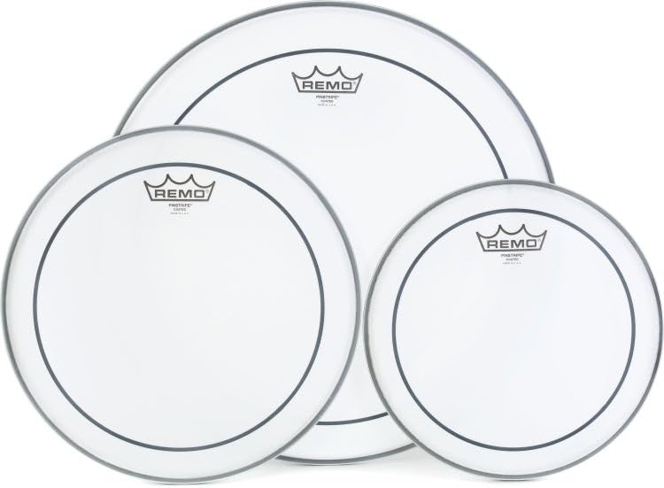 Remo Pinstripe 3-Piece Tom Pack - 10 12 16 Inches - Coated miniatura 1