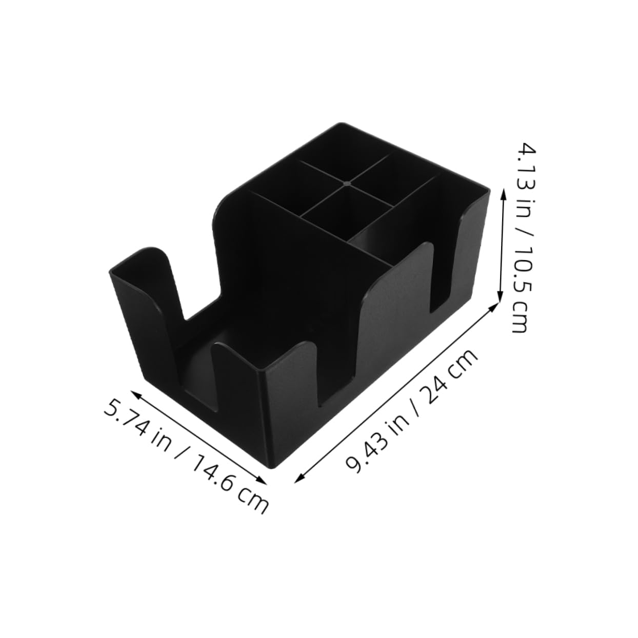 GLEAVI Tea Bag Storage Box 2-piece Bar Compartment Organizer Cup Lid Sugar Bag Holder Countertop Pp Material