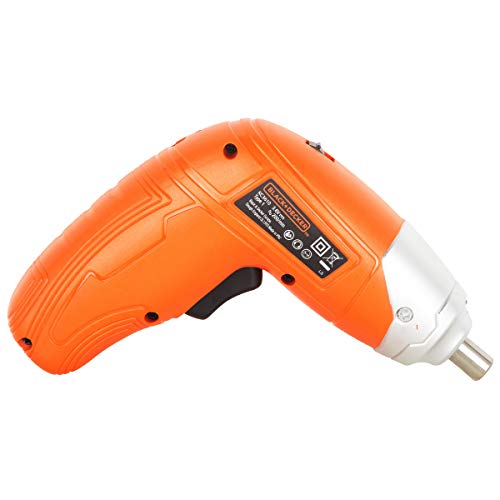 BLACK+DECKER Parafusadeira a Bateria 3.6V Cordless com 2 Pos. e 10 Acessórios KC3610