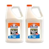 Elmer's Liquid School Glue, Washable, 1 Gallon, 2 Count - Great for Making Slime