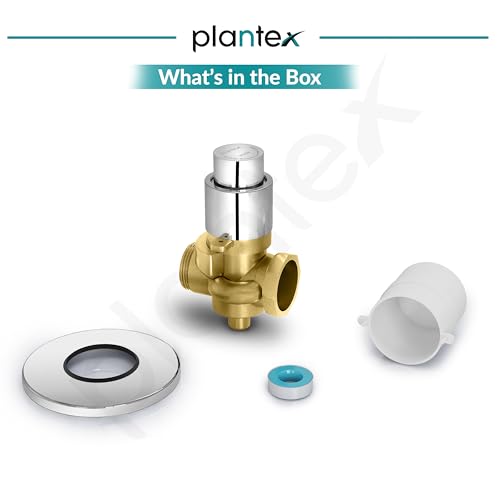 Image of Plantex Pure Brass 40mm Thread Diameter Metropole Flush Valve for Toilet /Toilet Flush /Flush Valve for Urinal Commercial and Residential Use -(ALD-1302-Chrome)