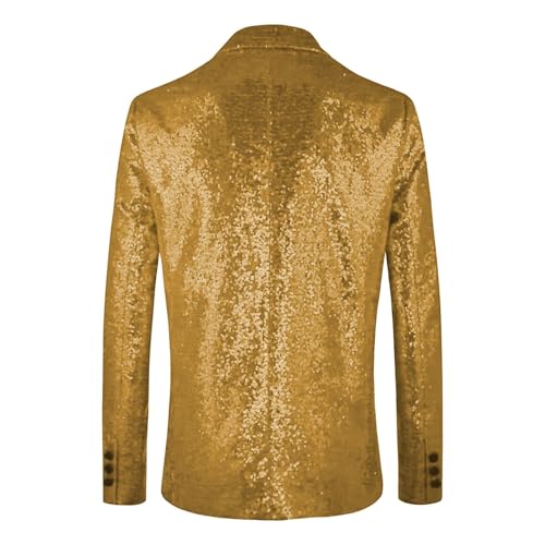 Mens Sequin Blazer Metallic Suit Disco Prom Shiny Suit Jacket Wedding Party Banquet Fashion Slim Tuxedo2