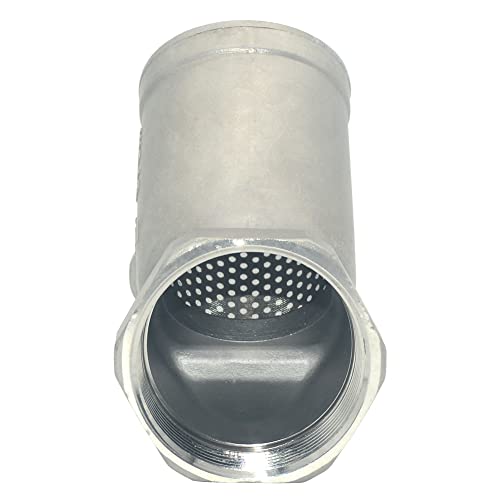 Image of 2 inch WYE Strainer Mesh Filter Valve,800WOG Y-Spring NPT Female Check Valve,Stainless Steel SS316 CF8M