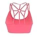 LYZ Women's Padded Sports Bra Criss Cross Back High Impact Strappy Yoga Bra