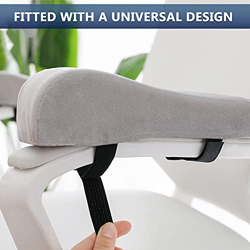 Payanwin Chair Ergonomic Armrest Cushions Elbow Pillow Pressure Relief Office Chair Gaming Chair Armrest With Memory Foam Armrest Pads 2-Piece Set Of Chair （Gray） #TOP6