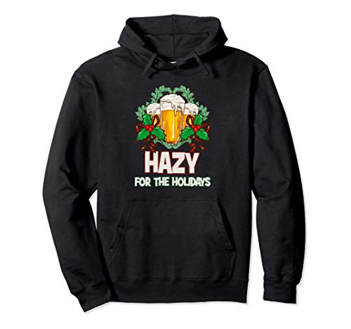 New England Hazy Beer IPA | Christmas Craft Beer Bartender Pullover Hoodie