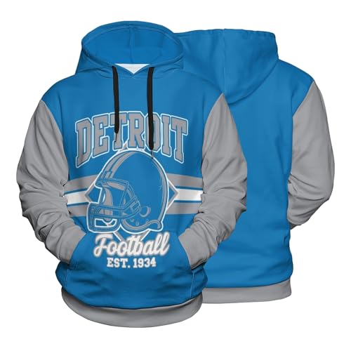 Mens Football Hoodies Team City Pullover Hooded for Men Women 3d Print Casual Sweatshirt Hooded Fan Gift XL