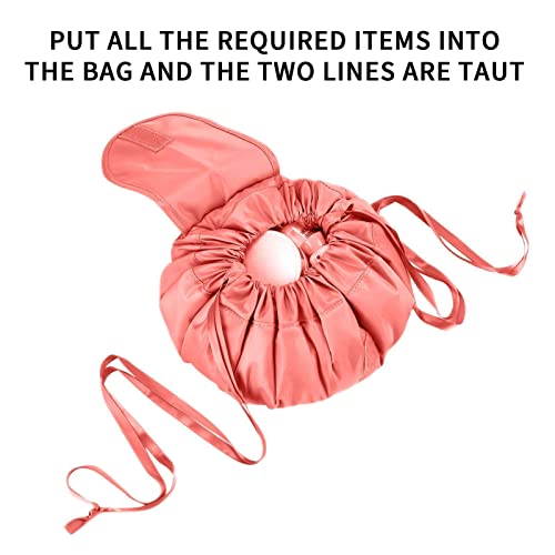 Saco cosmético preguiçoso | Saco de maquiagem com cordão durável e resistente a rasgos,Organizador d