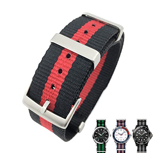 Bracelet de montre de luxe en toile NATO respirante 22 mm
