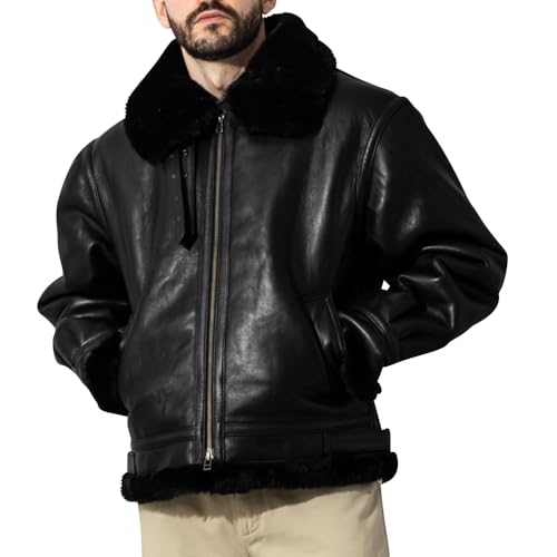 Amazon.co.jp: Liugoo Leathers(リューグーレザーズ): B-3 フライト