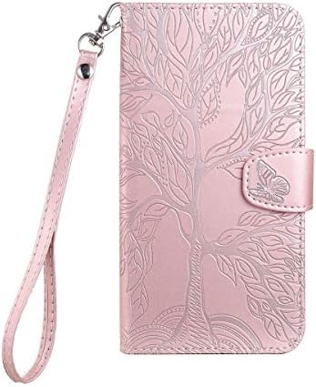 Norn iPhone 7 Phone Case,Tree of Life Embossed iPhone 8 Folio Flip PU leather wallet case,with stand function,Magnetic Closure,shokproof Protective iPhone SE 2020 Case with Card Slots,Blue