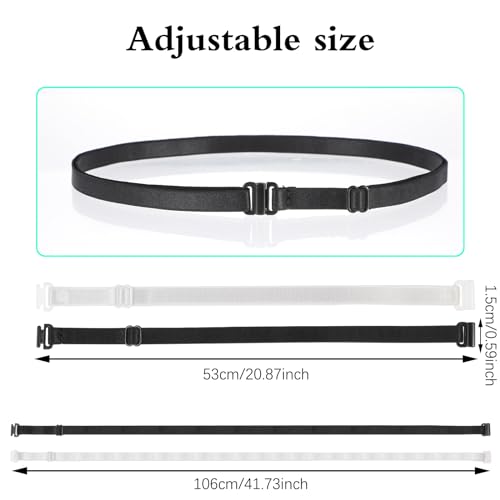 2pcs Womens Elastic Belt Tucky Belt to Crop Tops Invisible Belt for Women Adjustable Shirt Tuck Band Women Crop Tuck Band to Change The Style of Your Tops4