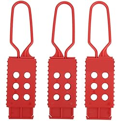 Pasadores Para Candado Cerraduras y Accesorios, Pasador de Candado de Seguridad de Nailon para Bloqueo de Aislamiento Eléctrico 3 Piezas Pasador de Bloqueo de Etiquetas 6 Orificios para Bloqueo de