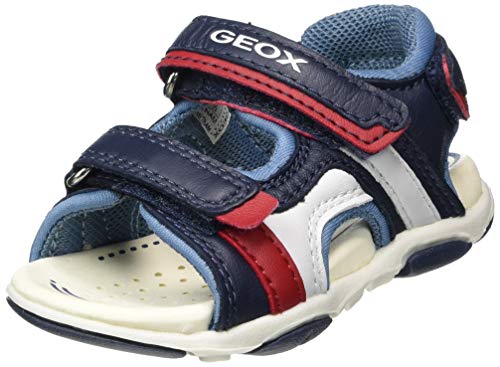 Geox B Sandal Agasim Boy, Sandalias para Bebé Niño, Multicolor (Navy/Dk Sky), 20 EU