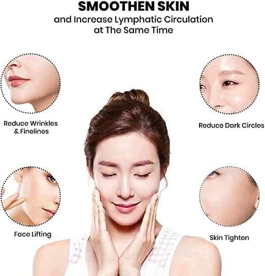Pamidhar Roller Face Massager for Women and Men Jade Stone Facial Roller Massage with Gua Sha Manual Tool for Face, Eye, Neck, Foot Massage, Skin Care, and Anti-Aging Therapy (Multicolor) (Pack of 1) 3