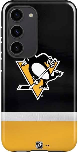 Skinit Pro Phone Case Compatible with Galaxy S23 - Officially Licensed NHL Pittsburgh Penguins Lineup Design