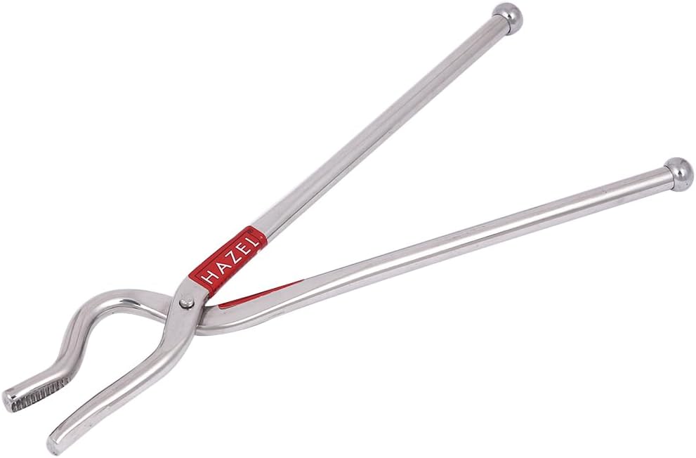 HAZEL Stainless Steel Pakad | 9 mm Tongs Chimta Pakkad Utensil Holder Kitchen Tools