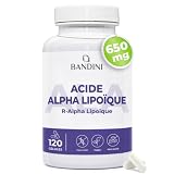 Bandini® Acide Alpha Lipoïque 650 mg - 120 gélules - R-alpha-lipoïque...