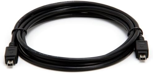 6ft FireWire, i.link, IEEE-1394 4Pin to 4Pin Cable, Black