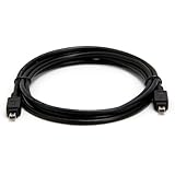 6ft FireWire, i.link, IEEE-1394 4Pin to 4Pin Cable, Black