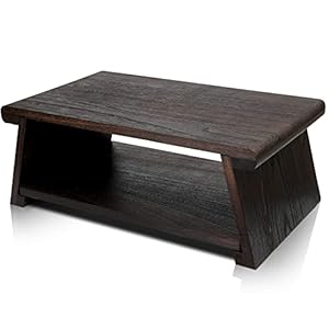 ENSO SENSORY Uji Premium Paulownia Floor Tables Low Table for Sitting on The Floor – Small Coffee Table Accent Furniture – Meditation and Tea Altar – Folding Tatami Chabudai