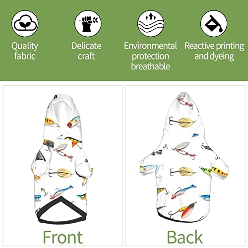 Paisley Dog Hoodies Dog Clothes,Persian Ornamental Pattern Eastern,Small Pets Hoodie Sweatshirt For Small Medium Large Dogs Cats Boy Girl,Lime Green Night Blue,S #TOP4