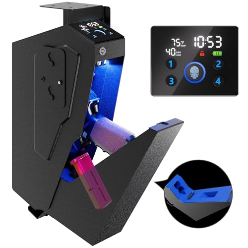 KornerBatl Quick Access Biometric Bedside Gun Safe for handgun