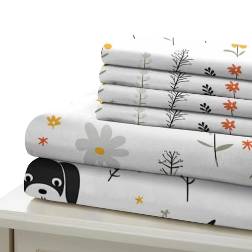 Housse de Couette Chien Parure de Lit 3D Imprimée Fermeture Éclair - 7
