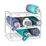 YouCopia UpSpace Water Bottle Organizer, 3-Shelf, White