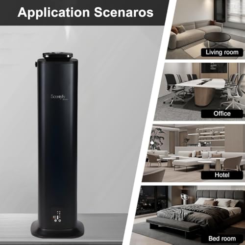 Image of STARQ Lux Tower Luxury Smart Air Scent Diffuser Waterless Aroma Machine App Control Cold Atomization Ultra Quiet No Heat for Home & Office Includes Complimentary 300ml Starter Perfume